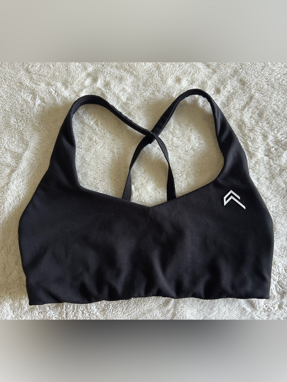 Oner Active Black Easy Lift Cross-Back Sports Bra Size Small